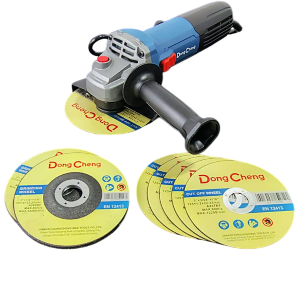 Amoladora Angular 900w 115mm + 7 Discos De Regalo + 2 Años Garantía
